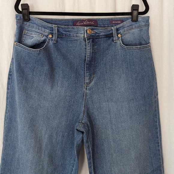 Gloria Vanderbilt Amanda Light Wash Denim Jeans Size 16 - Picture 4 of 13